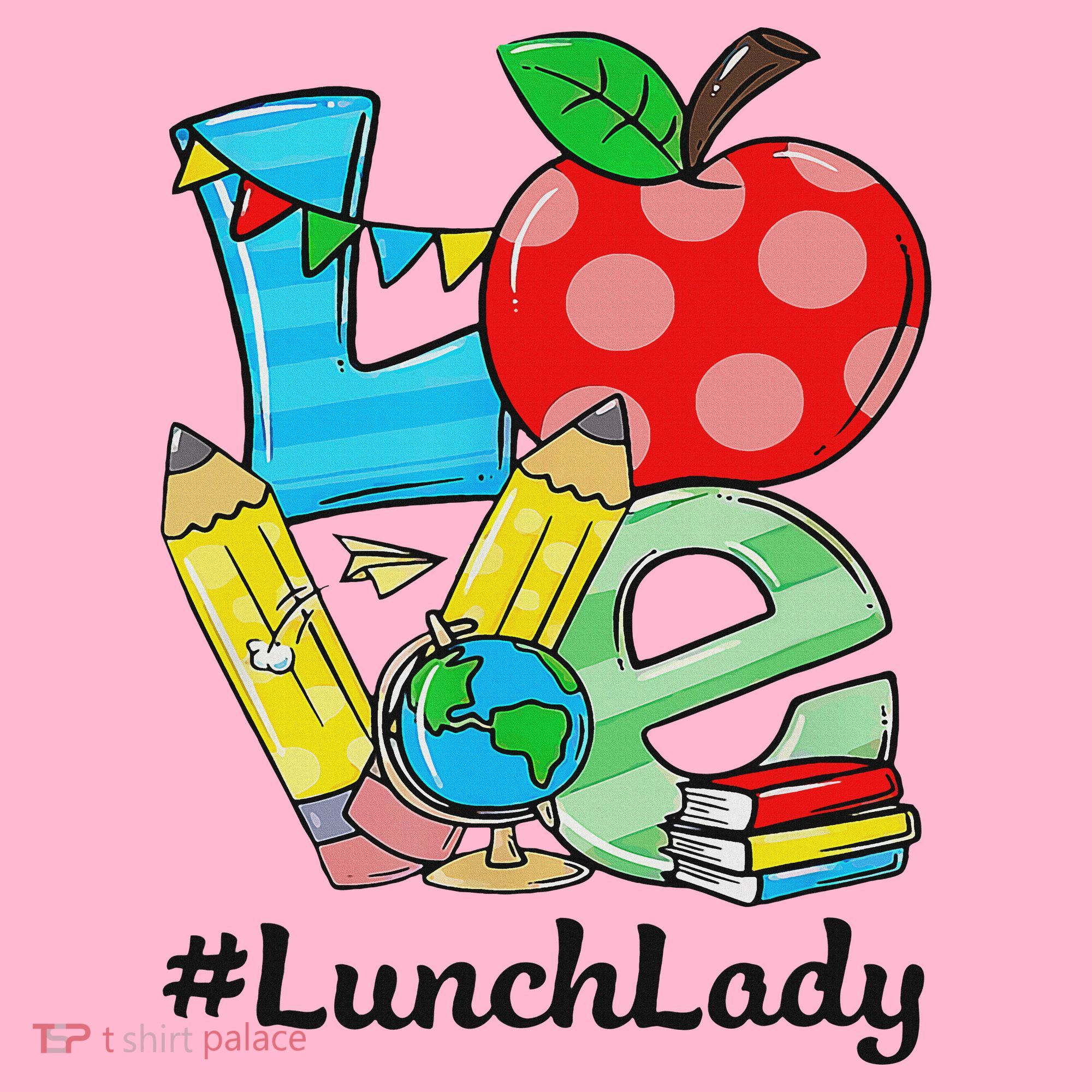 Love Lunch Lady Apples Back To School Cafeteria Worker Coaster