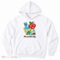 Love Lunch Lady Apples Back To School Cafeteria Worker Hoodie thumb 0
