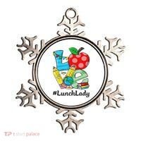 Love Lunch Lady Apples Back To School Cafeteria Worker Ornament thumb 0