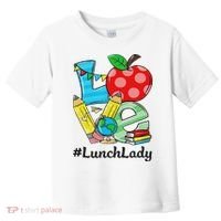 Love Lunch Lady Apples Back To School Cafeteria Worker Toddler T-Shirt thumb 0