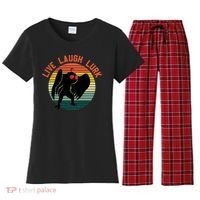 Live Laugh Lurk Women's Flannel Pajama Set thumb 0