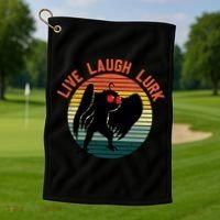 Live Laugh Lurk Golf Towel thumb 1