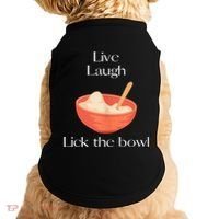 Live Laugh Lick The Bowl Funny Baking Doggie Tank thumb 0