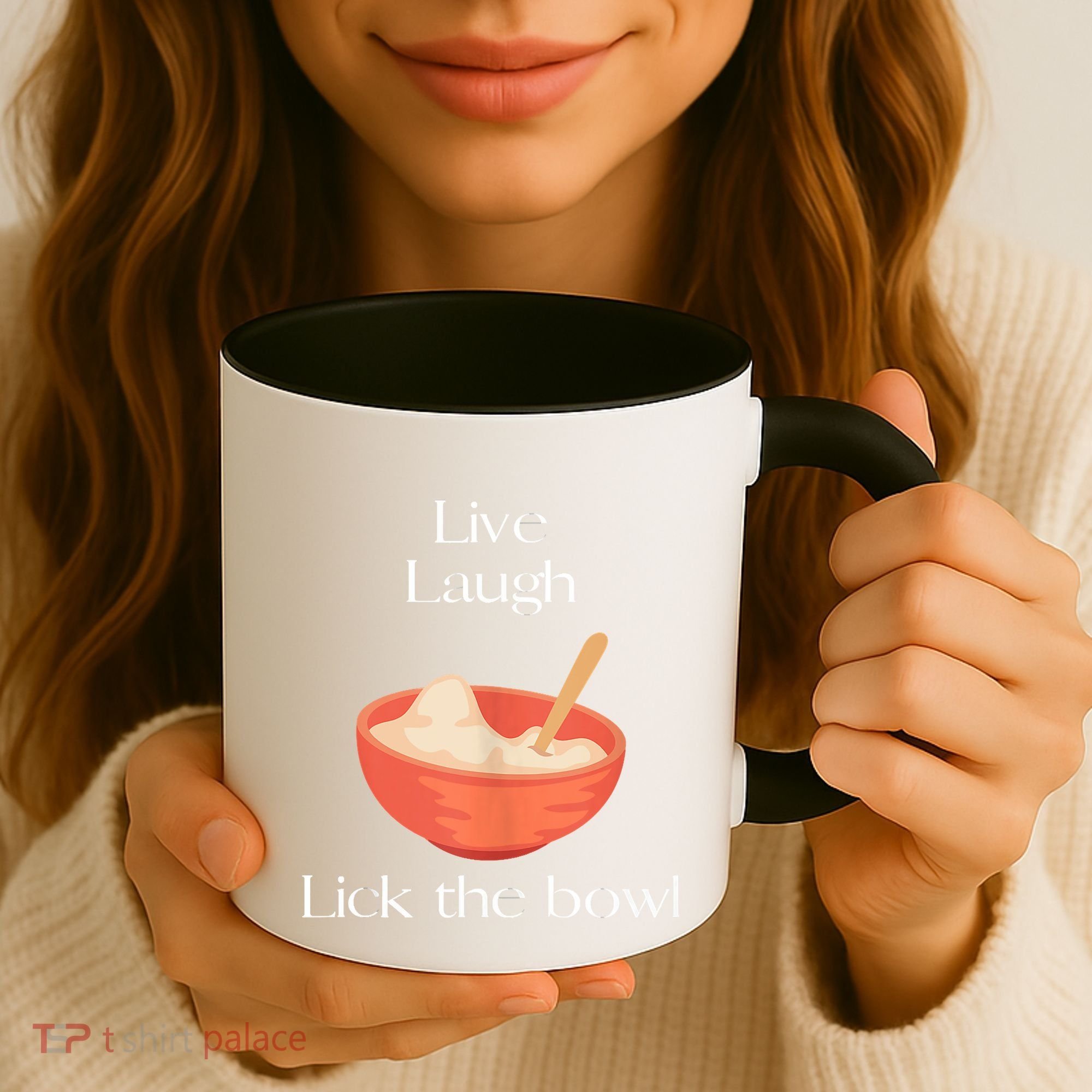 Live Laugh Lick The Bowl Funny Baking Coffee Mug