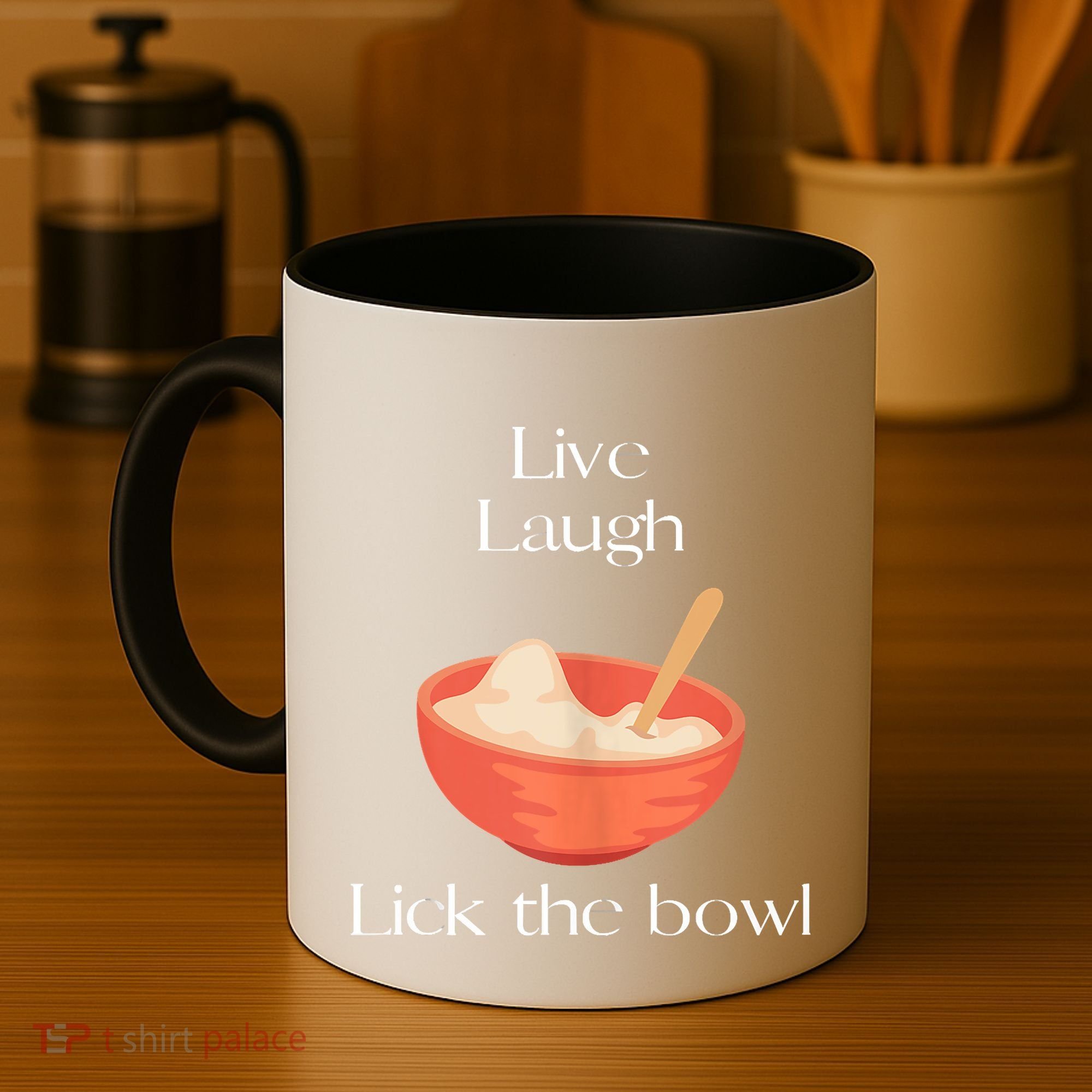 Live Laugh Lick The Bowl Funny Baking Coffee Mug