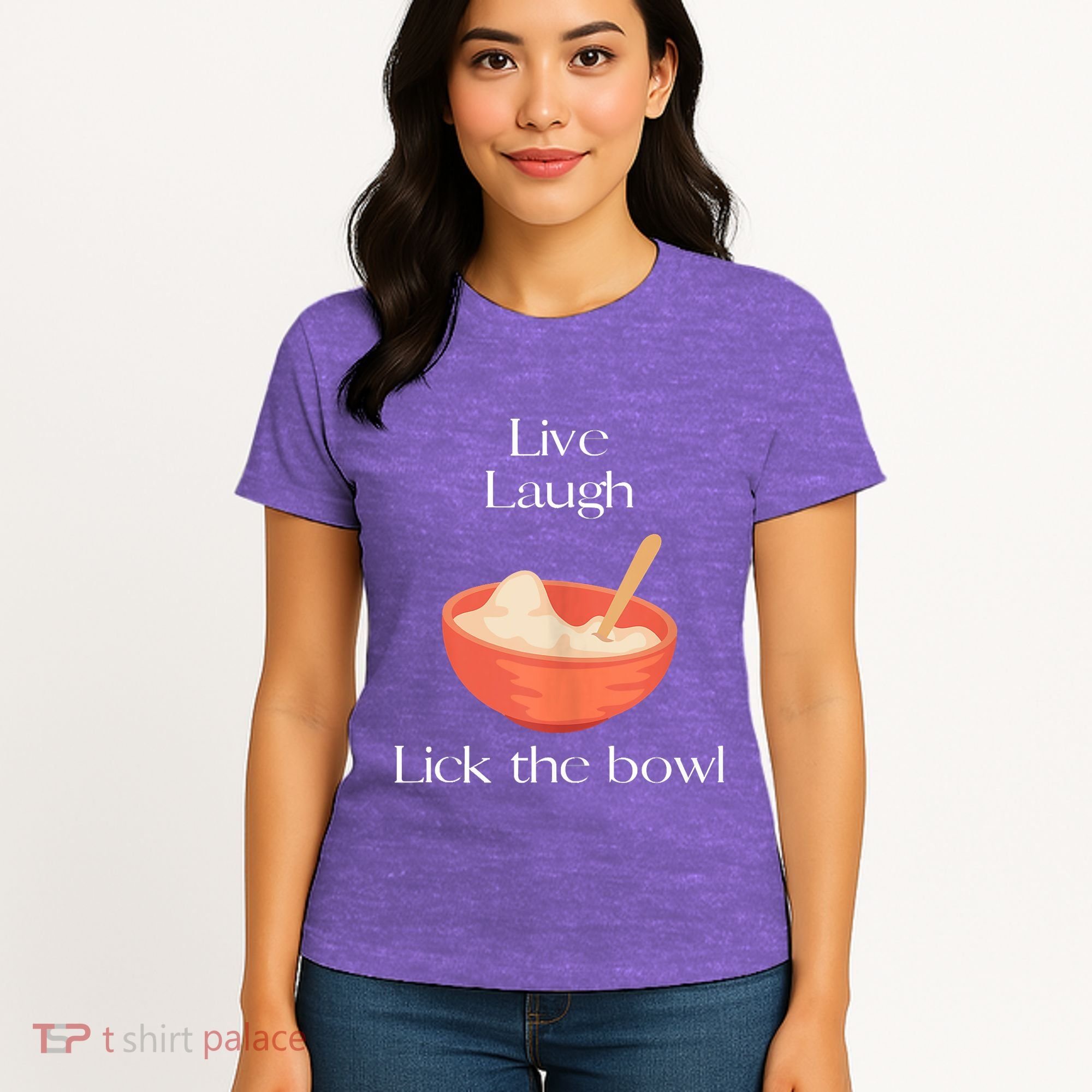 Live Laugh Lick The Bowl Funny Baking Women's T-Shirt