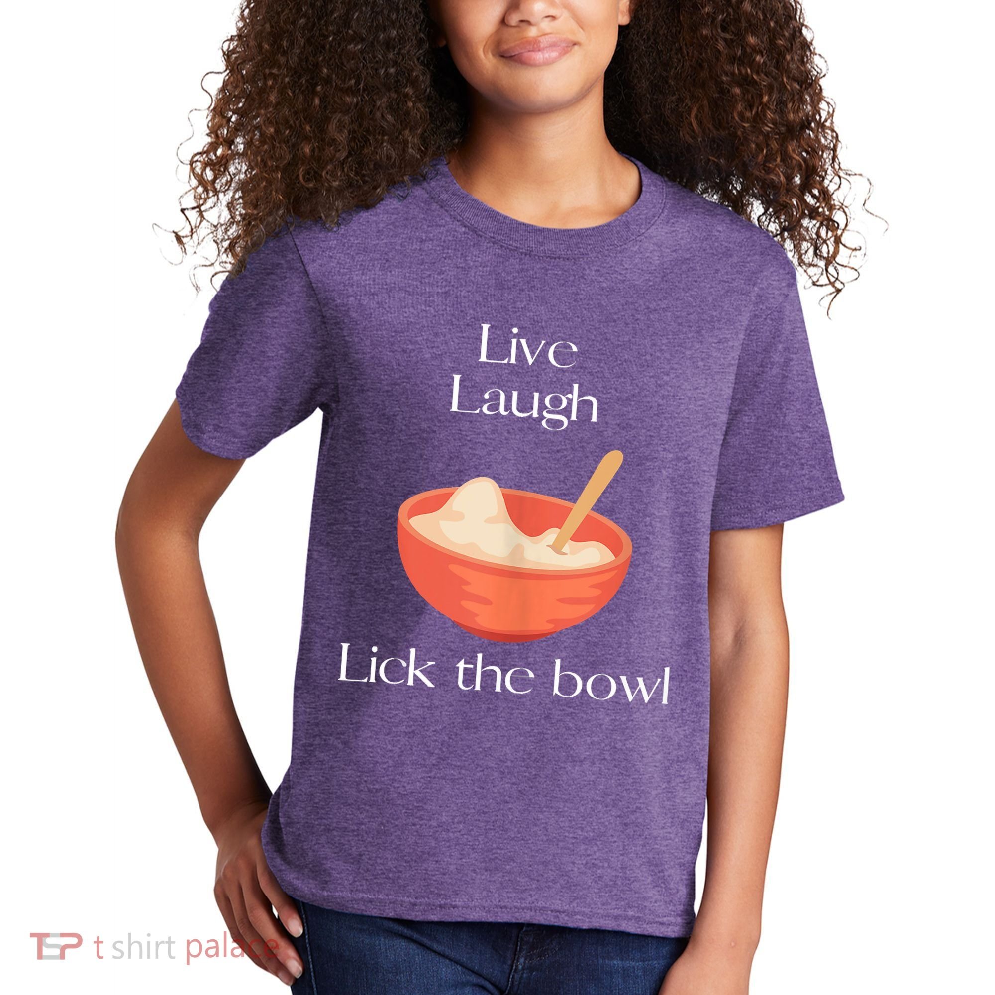 Live Laugh Lick The Bowl Funny Baking Kids T-Shirt