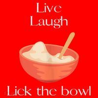 Live Laugh Lick The Bowl Funny Baking Santa Hat thumb 1