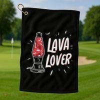Lava Lover Lava Lamp Golf Towel thumb 1