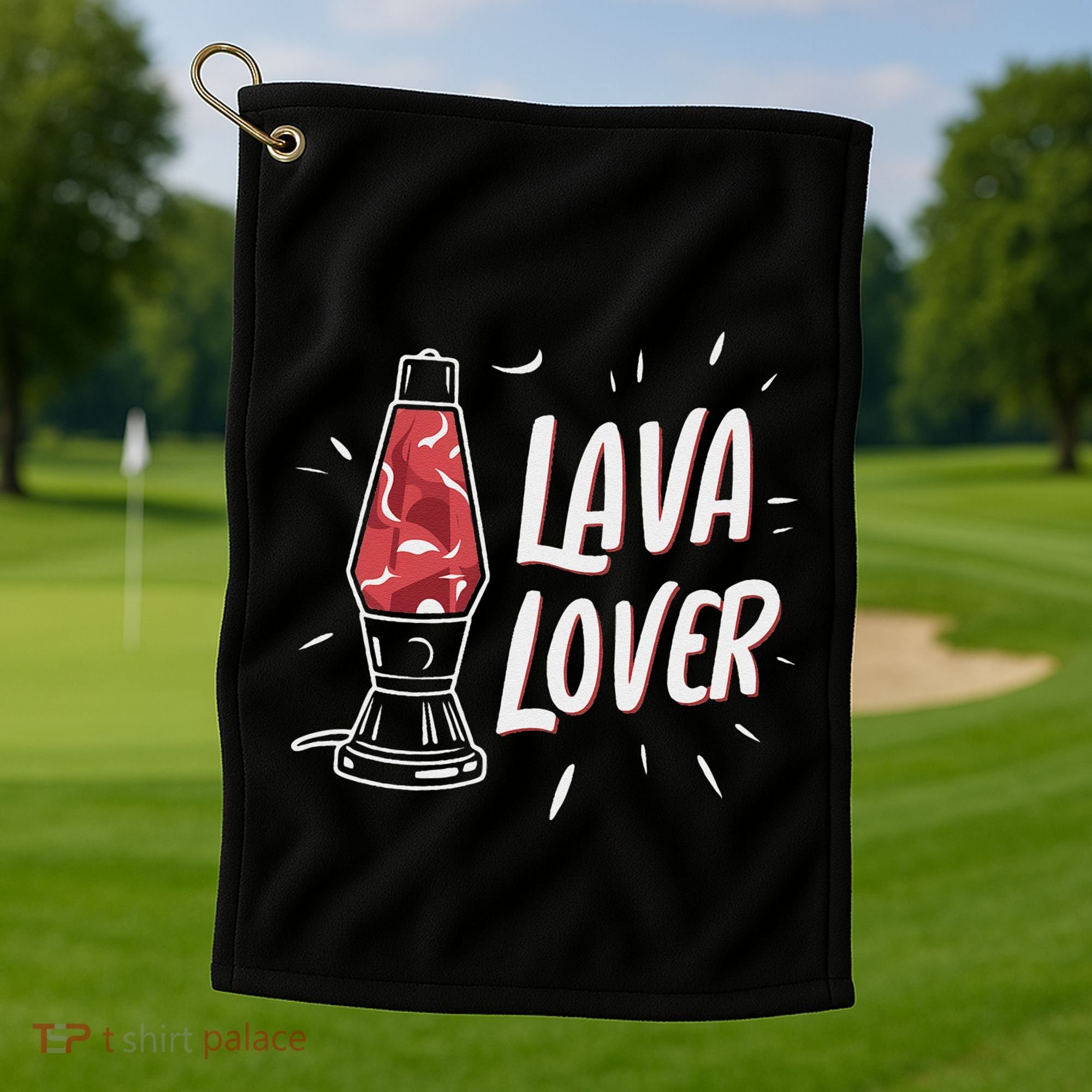 Lava Lover Lava Lamp Golf Towel