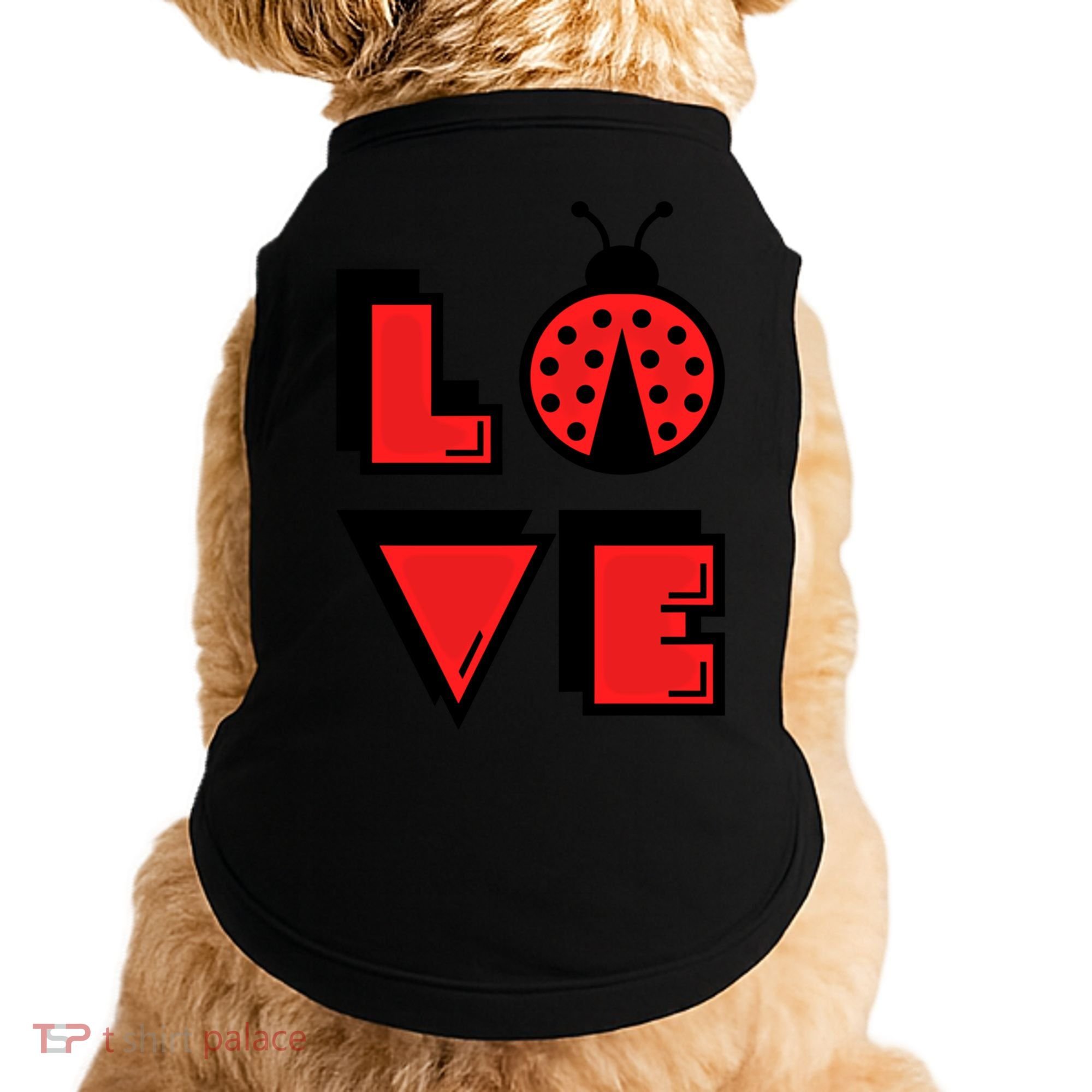 Love Ladybug Lady Bug I Love Ladybirds Lucky Insects Gift Doggie Tank