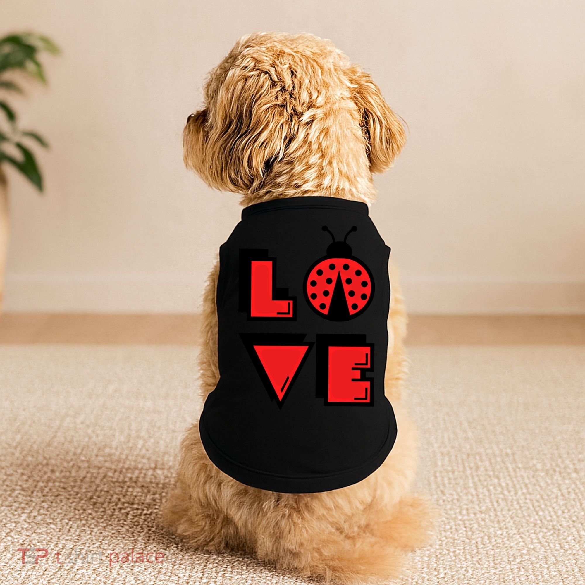 Love Ladybug Lady Bug I Love Ladybirds Lucky Insects Gift Doggie Tank