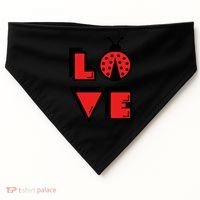 Love Ladybug Lady Bug I Love Ladybirds Lucky Insects Gift USA-Made Doggie Bandana thumb 0