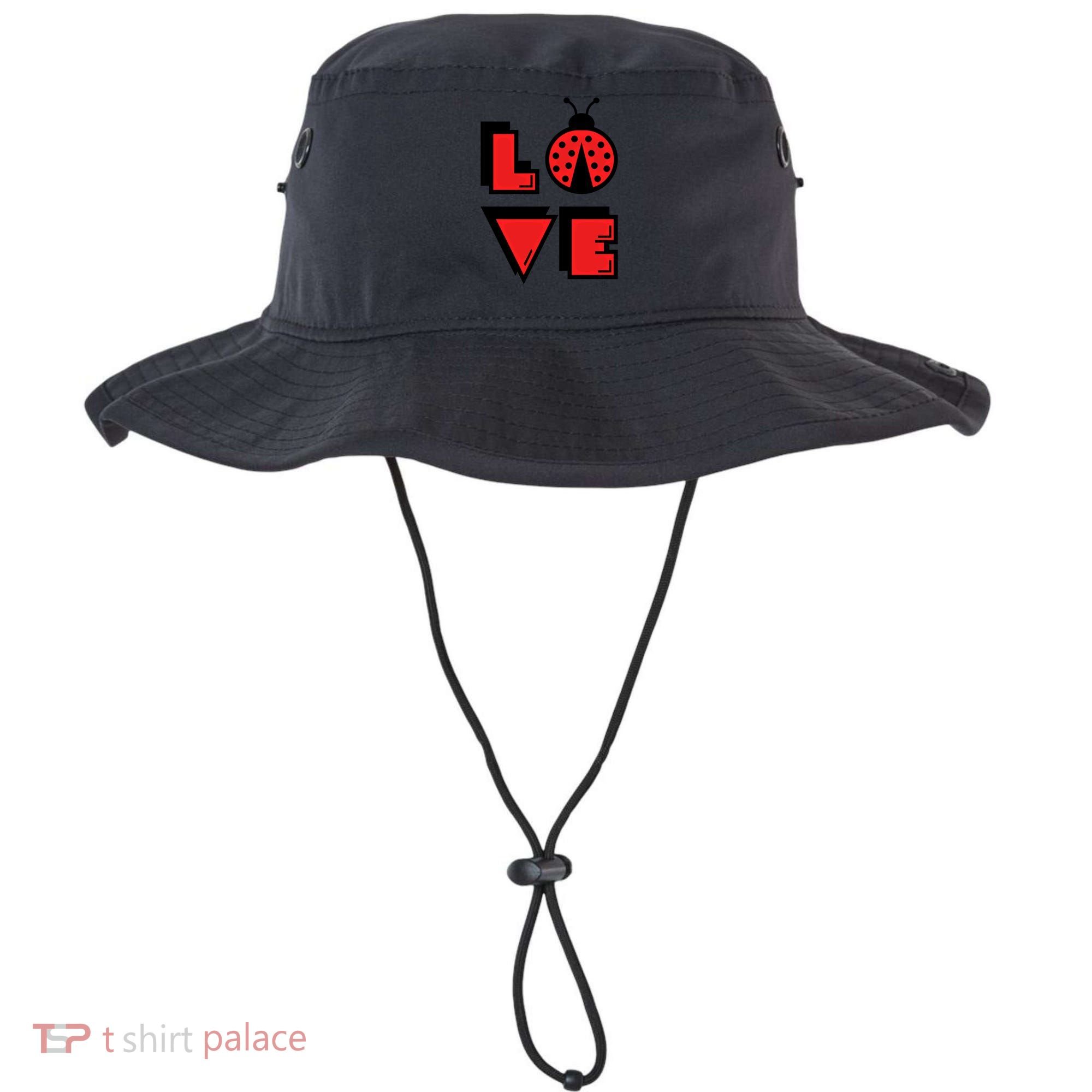 Love Ladybug Lady Bug I Love Ladybirds Lucky Insects Gift Bucket Hat