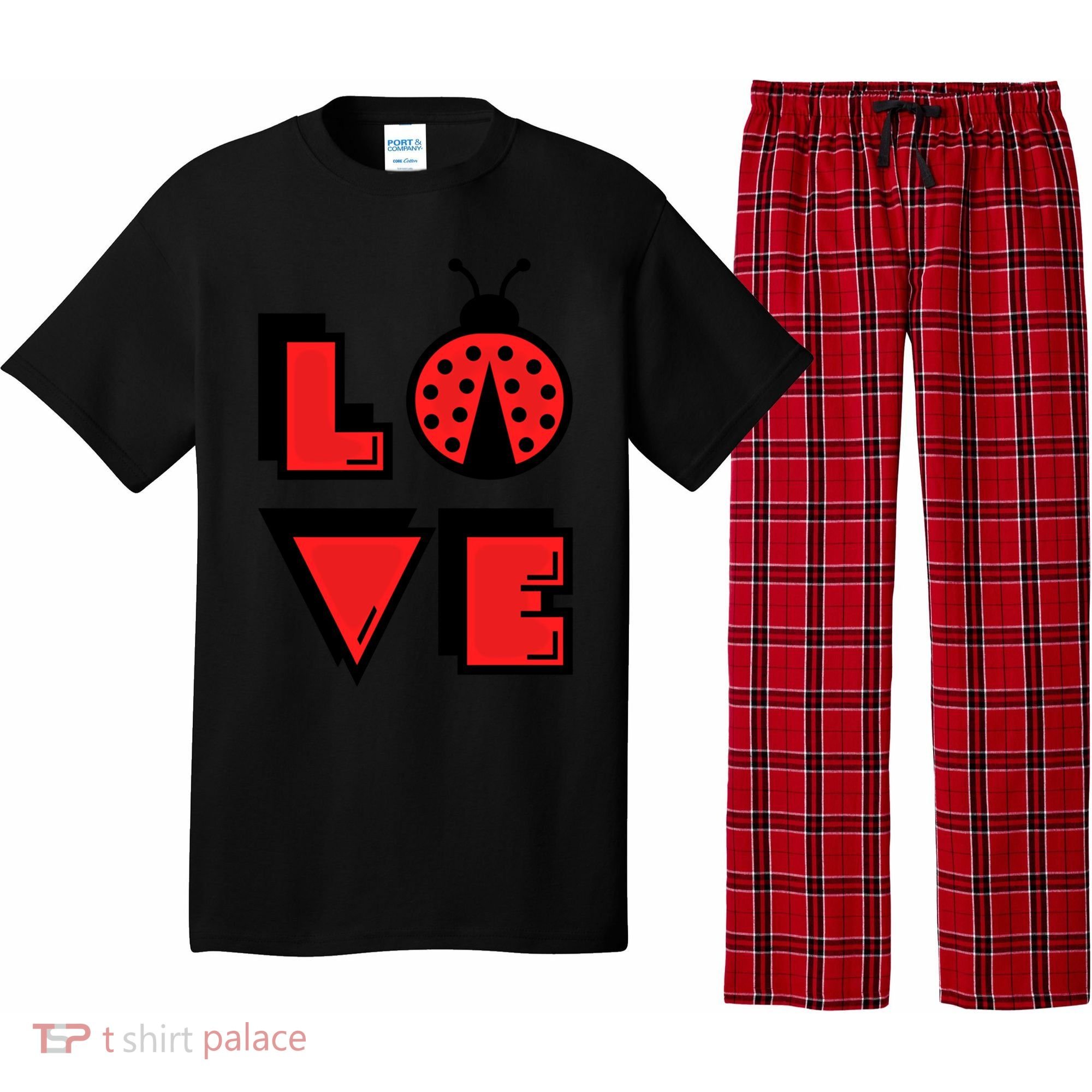 Love Ladybug Lady Bug I Love Ladybirds Lucky Insects Gift Pajama Set