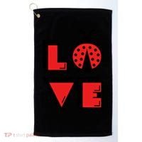 Love Ladybug Lady Bug I Love Ladybirds Lucky Insects Gift Golf Towel thumb 0
