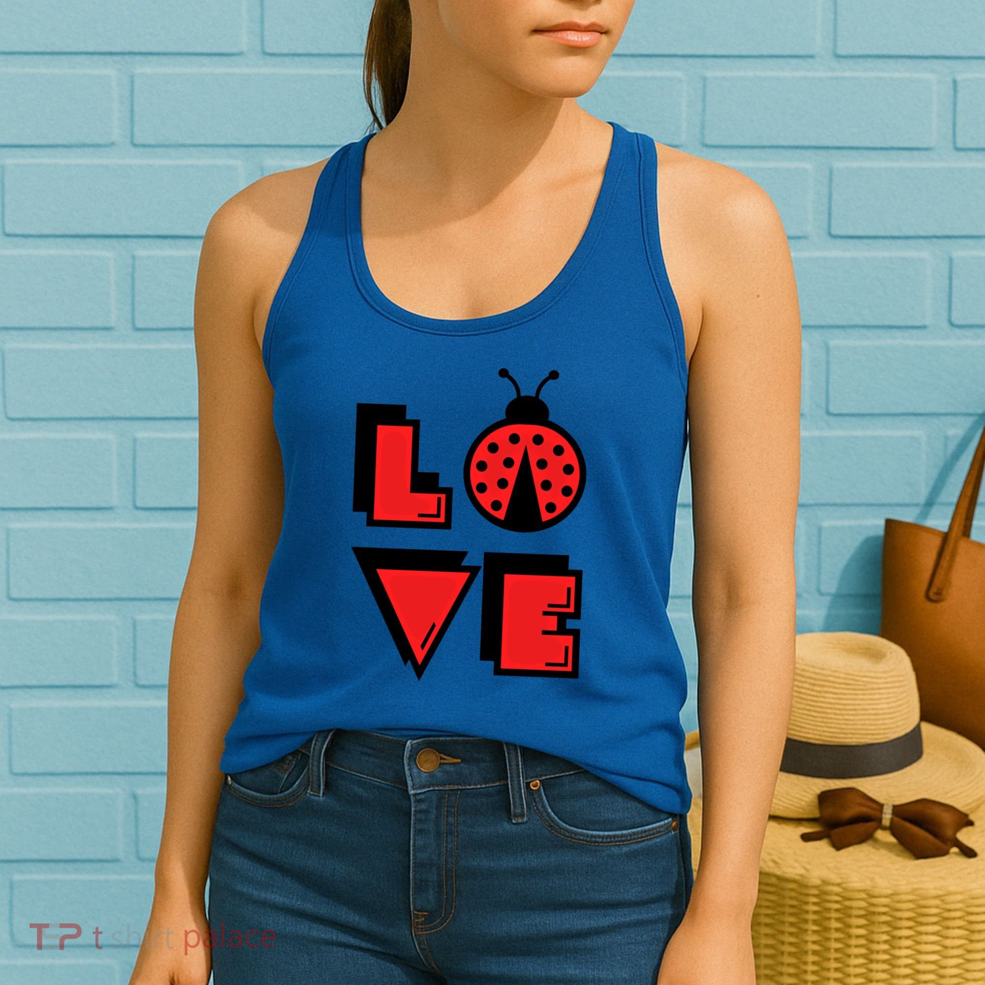 Love Ladybug Lady Bug I Love Ladybirds Lucky Insects Gift Women's Tank Top
