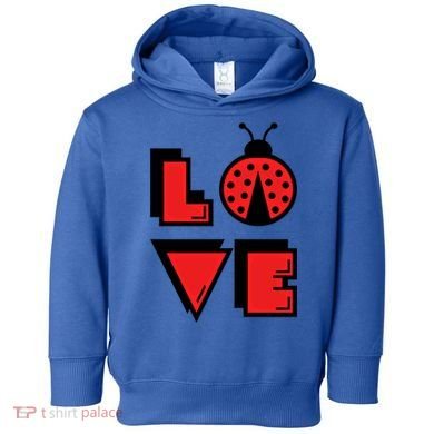 Love Ladybug Lady Bug I Love Ladybirds Lucky Insects Gift Toddler Hoodie
