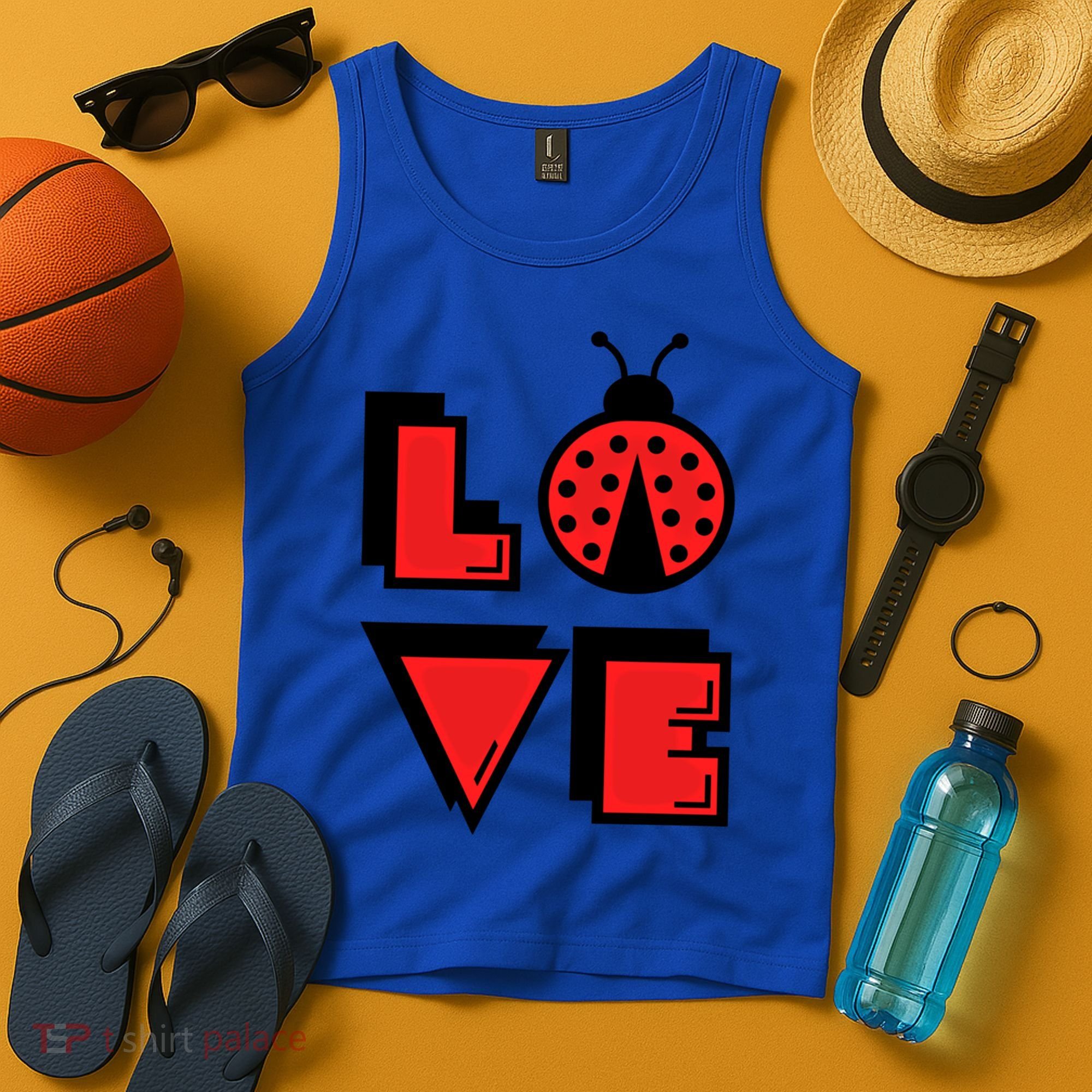 Love Ladybug Lady Bug I Love Ladybirds Lucky Insects Gift Tank Top