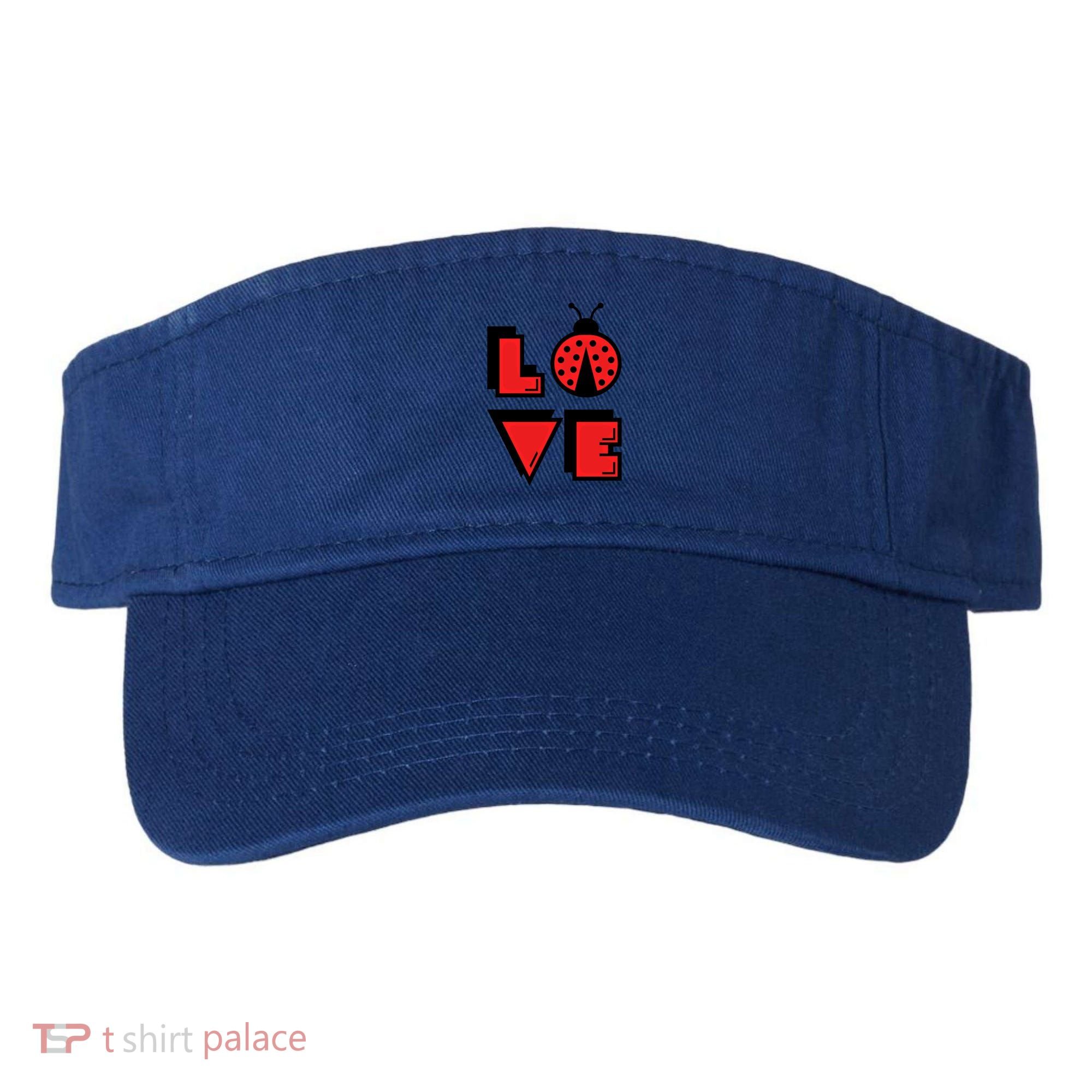Love Ladybug Lady Bug I Love Ladybirds Lucky Insects Gift Visor