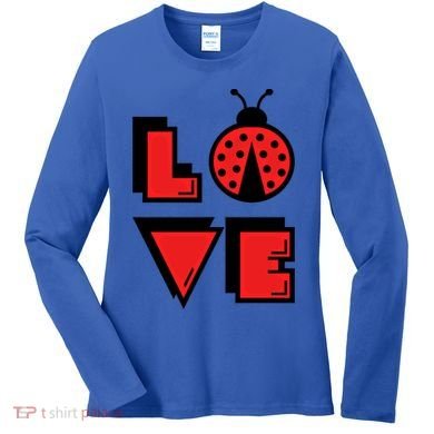 Love Ladybug Lady Bug I Love Ladybirds Lucky Insects Gift Women's Long Sleeve Shirt