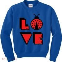 Love Ladybug Lady Bug I Love Ladybirds Lucky Insects Gift Kids Sweatshirt thumb 0