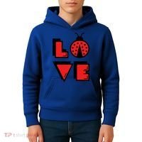 Love Ladybug Lady Bug I Love Ladybirds Lucky Insects Gift Kids Hoodie thumb 4
