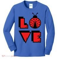 Love Ladybug Lady Bug I Love Ladybirds Lucky Insects Gift Kids Long Sleeve Shirt thumb 0