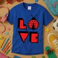 Love Ladybug Lady Bug I Love Ladybirds Lucky Insects Gift Kids T-Shirt thumb 3