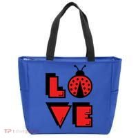 Love Ladybug Lady Bug I Love Ladybirds Lucky Insects Gift Tote Bag thumb 0