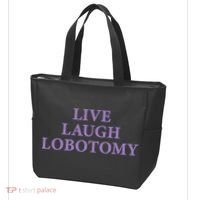 Live Laugh Lobotomy Funny Ironic 2000s Goth Punk Emo Tote Bag thumb 3