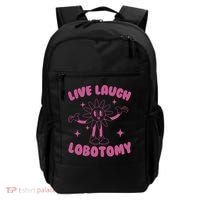 Live Laugh Lobotomy Flower Meme Backpack thumb 0