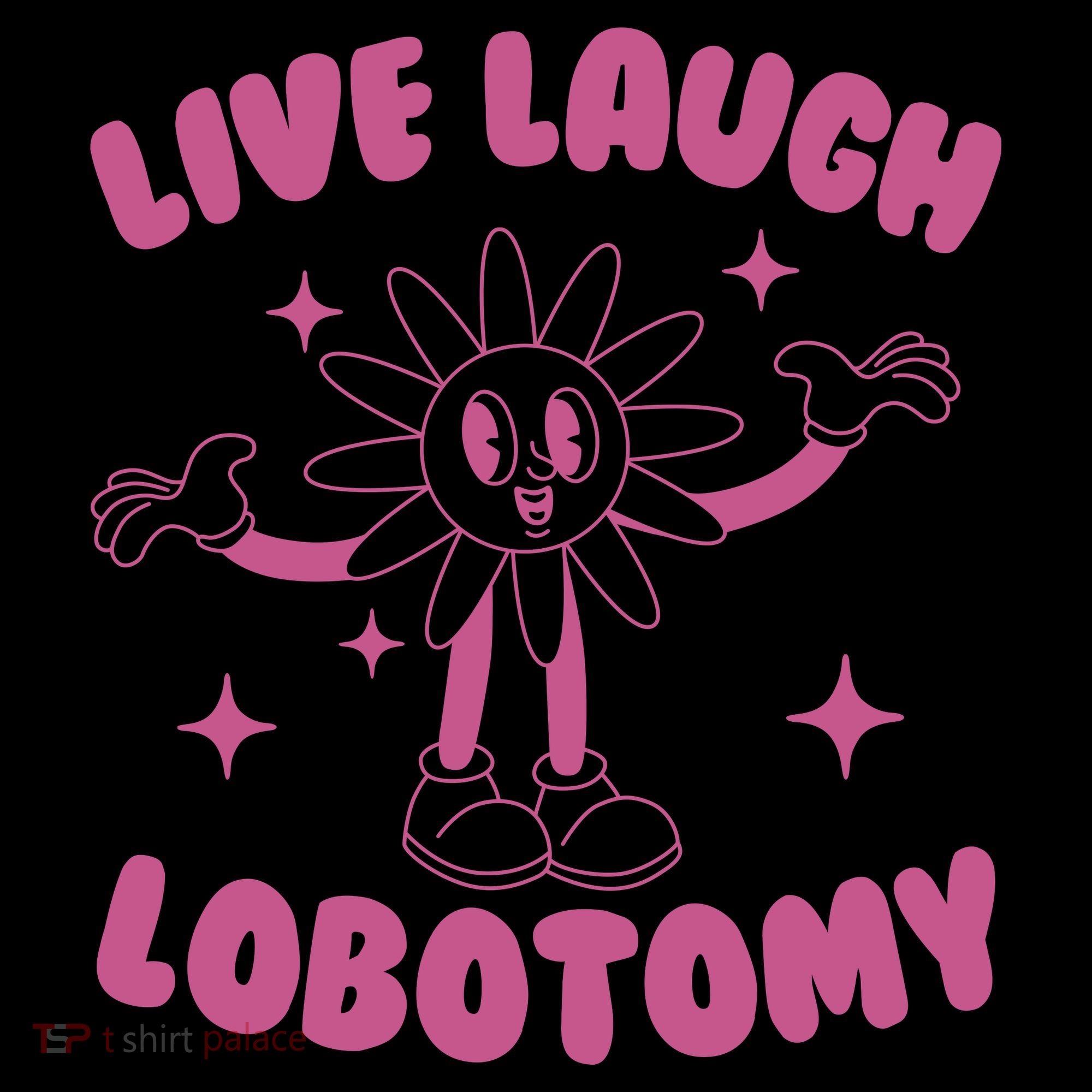 Live Laugh Lobotomy Flower Meme Tote Bag
