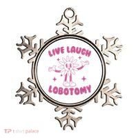 Live Laugh Lobotomy Flower Meme Ornament thumb 0