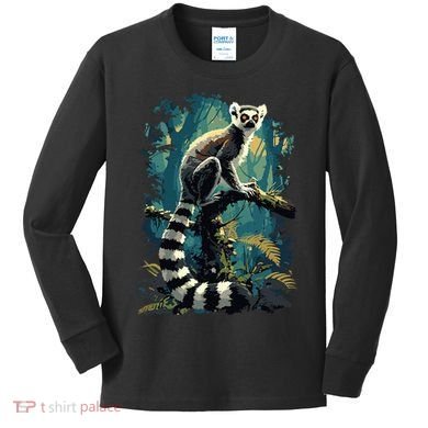 Lemurs Lemur Kids Long Sleeve Shirt