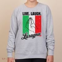 Live Laugh Lasagna Funny Italian Lasagna Lover Women's Sweatshirt thumb 0