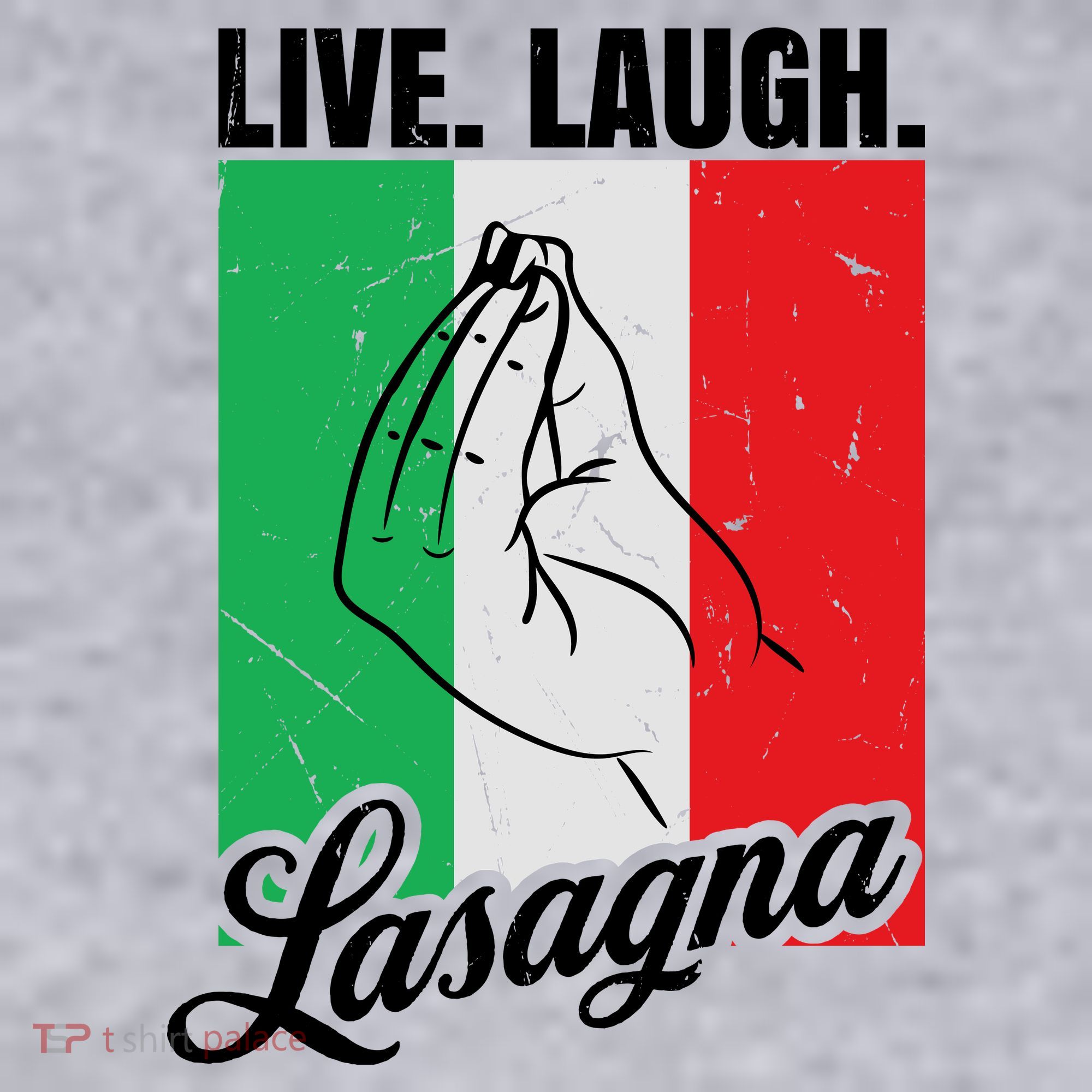 Live Laugh Lasagna Funny Italian Lasagna Lover Women's Sweatshirt