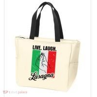 Live Laugh Lasagna Funny Italian Lasagna Lover Tote Bag thumb 3