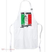Live Laugh Lasagna Funny Italian Lasagna Lover Apron thumb 0