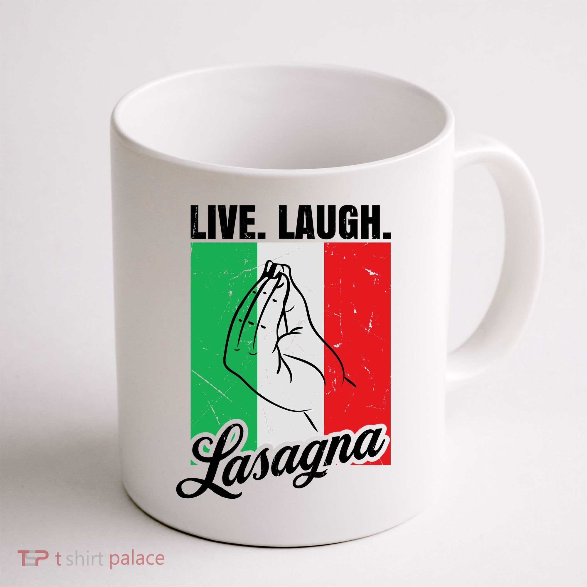 Live Laugh Lasagna Funny Italian Lasagna Lover Coffee Mug