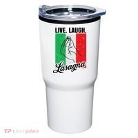 Live Laugh Lasagna Funny Italian Lasagna Lover Tumbler thumb 0