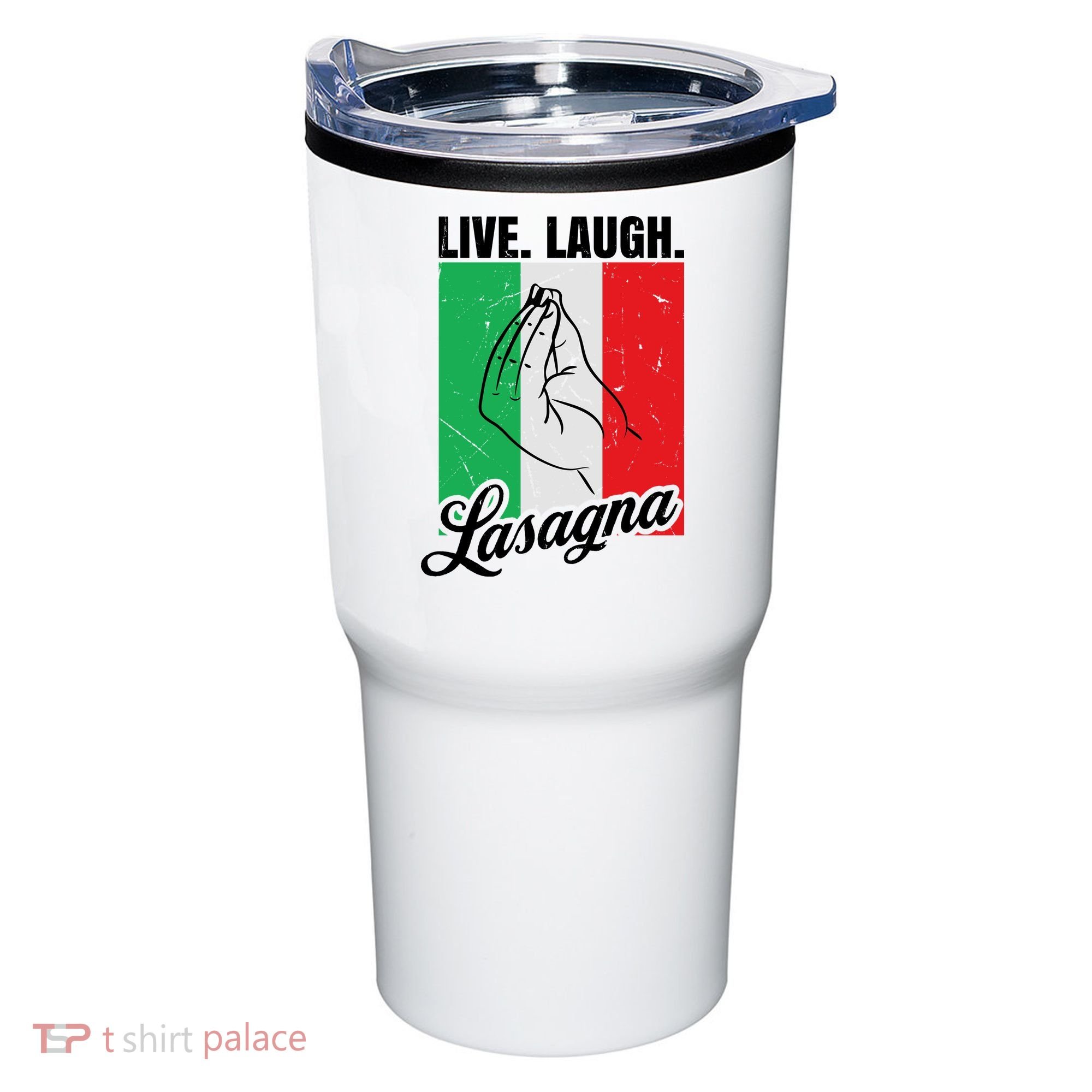 Live Laugh Lasagna Funny Italian Lasagna Lover Tumbler