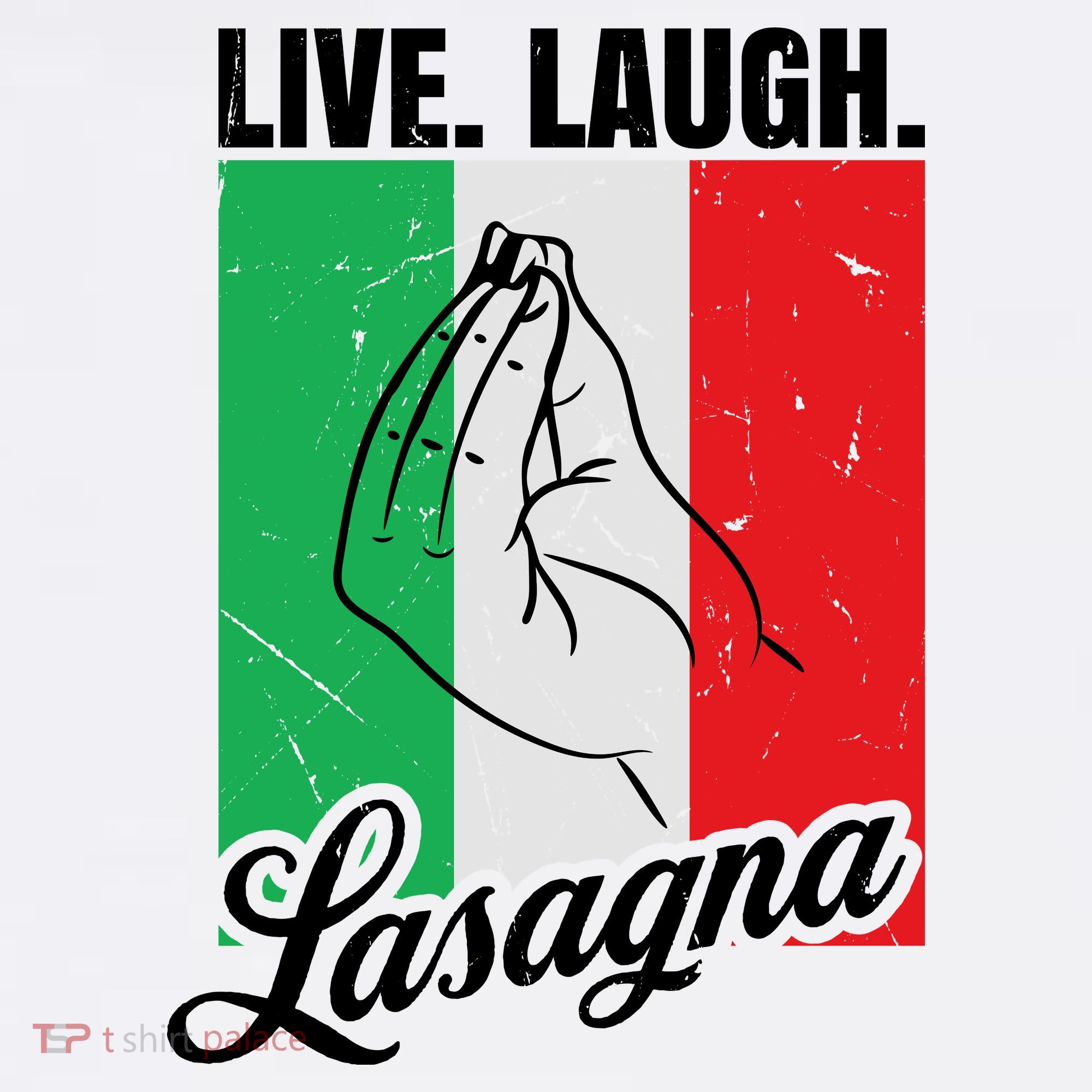 Live Laugh Lasagna Funny Italian Lasagna Lover Women's Tank Top