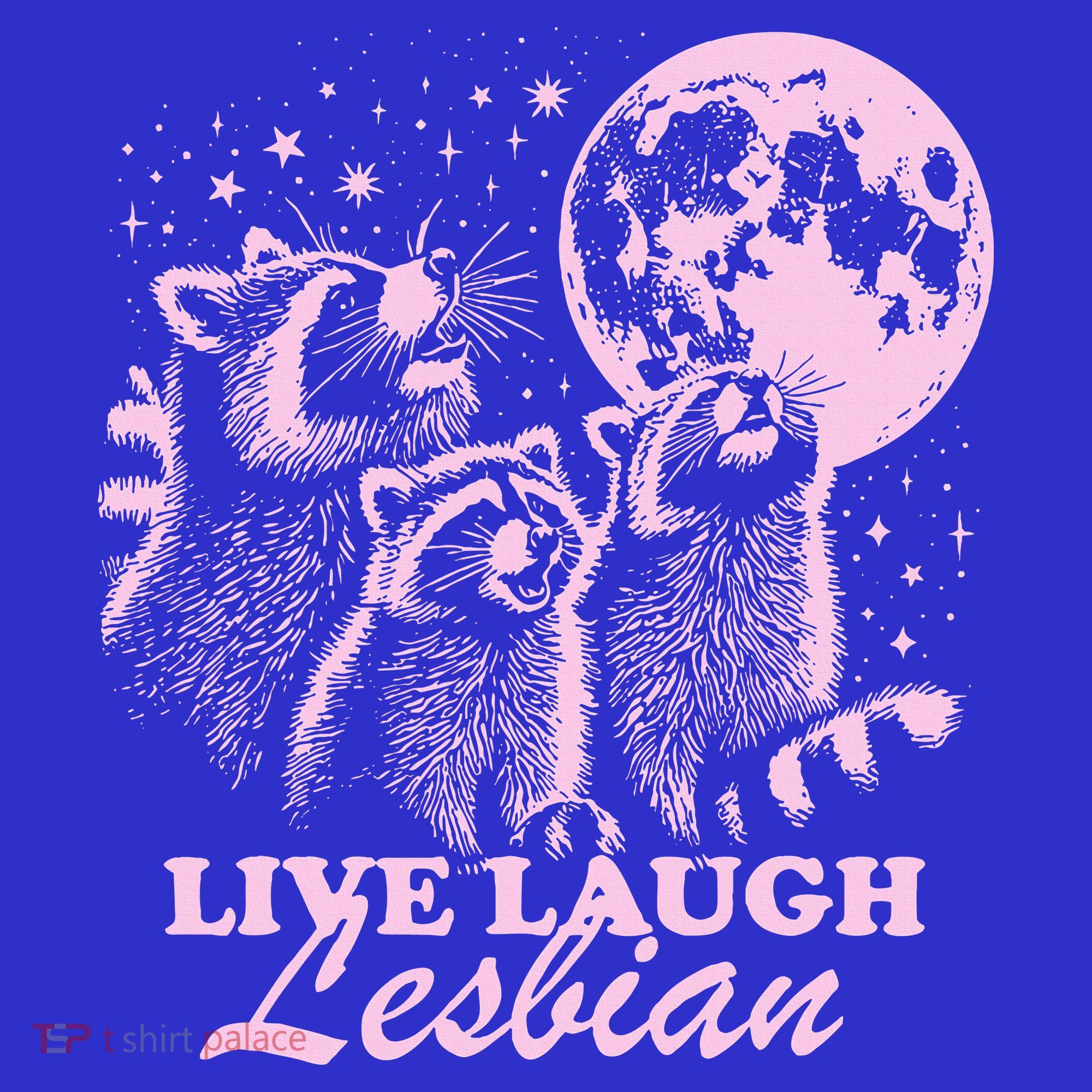 Live Laugh Lesbian Raccoon Lesbian Lgbtq Pride Month Women's Tank Top