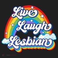 Live Laugh Lesbian Rainbow Flag LGBT Best Gifts Beanie thumb 2