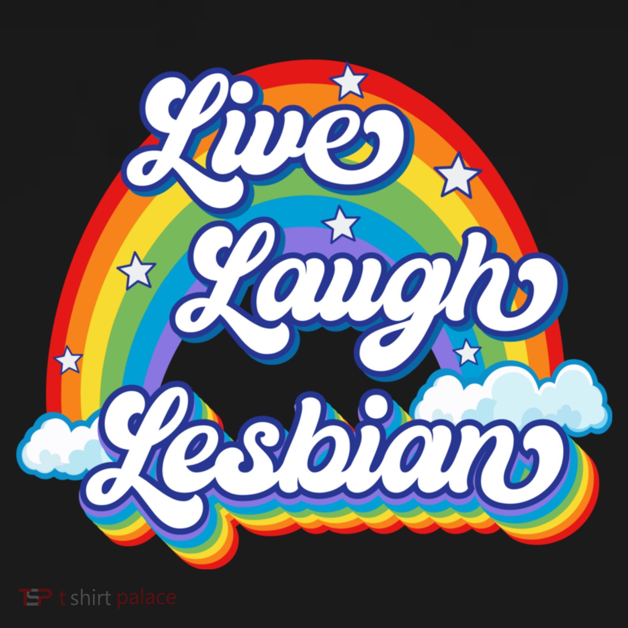Live Laugh Lesbian Rainbow Flag LGBT Best Gifts Women's Tank Top