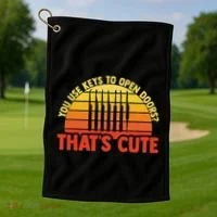 Locksmith Locksmithing Lock Picking Key Maker Lock Picker Golf Towel thumb 1