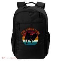 Live Laugh Lurk Mothman Retro Sunset Backpack thumb 0