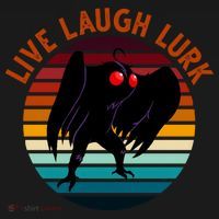 Live Laugh Lurk Mothman Retro Sunset Backpack thumb 2