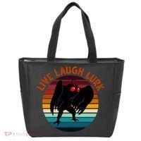Live Laugh Lurk Mothman Retro Sunset Tote Bag thumb 0